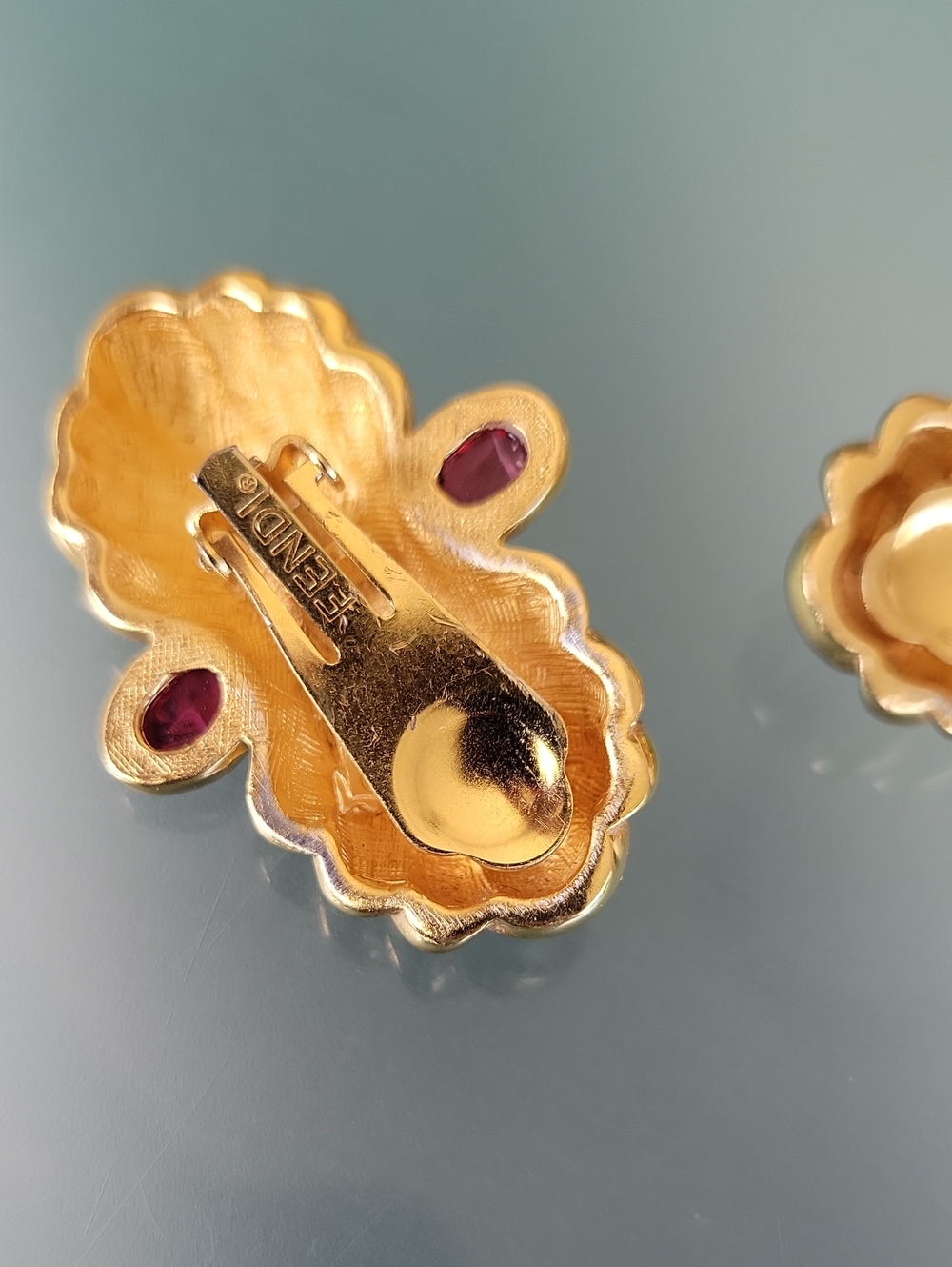 Fendi Earrings Vintage Fendi Earrings Gripois Earrings - Picture 4 of 6